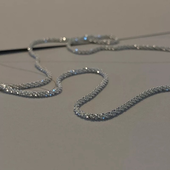 Sterling Silver Rope Serpentine Chain Necklace - Picture 8 of 9